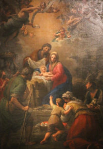 Francesco Mancini, Adoration of the Shepherds, Rome - Santa Maria Maggiore mid-18th century